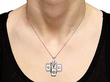 Art Deco Mother of Pearl Necklace Wearing