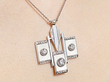 Art Deco Mother of Pearl Necklace Close up 