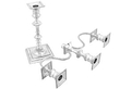 Antique Silver Candelabra