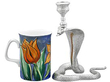 Sterling Silver Snake Candle Holder 