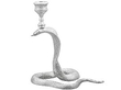 Antique Sterling Silver Snake candlesticks