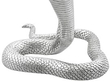 Antique Sterling Silver Snake Candle Holder 