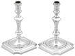 Antique Silver Taper Candle Holders