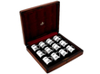 Boxed Antique Silver Mugs