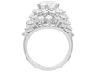 White Gold Cluster Diamond Ring