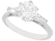 Diamond Ring with Baguette Shoulders