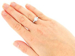 Wearing Image for Diamond Ring with Baguette Shoulders