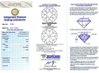 Two Stone Diamond Ring Yellow Gold for Sale Certificate