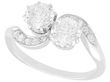Antique 2 Stone Diamond Twist Ring UK  