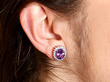 Wearing Vintage Amethyst Earrings UK