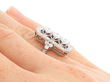 Art Deco Style Multi Diamond Ring UK 