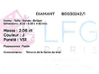 Diamond information for diamond ring