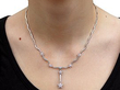 Wearing Image for Diamond Floral Necklace Vintage