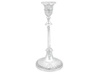 Victorian Silver Candlesticks Lyre Style