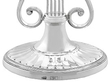 Victorian Silver Candlesticks Lyre Style