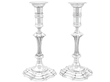 20th Century Silver Candlesticks UK 