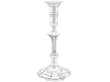 20th Century Silver Candlesticks UK 