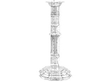20th Century Silver Candlesticks UK 