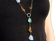 Gemstone Necklace on the Neck