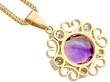 Amethyst Yellow Gold Pendant