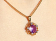 Yellow Gold Pendant on the Neck