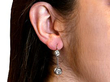 Wearing Image for 1920s Diamond Drop Earrings