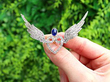 Antique Sweetheart Brooch with Wings