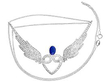 Antique Sapphire Pendant in Yellow Gold