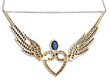 Antique Sweetheart Brooch with Wings