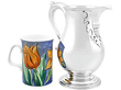 20th Century Sterling Silver Beer Jug