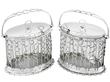 Sterling Silver and Glass Preserve Pots