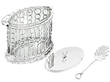 Sterling Silver and Glass Preserve Pots