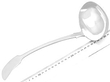Fiddle Pattern Silver Ladle