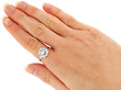 Wearing Yellow Gold Diamond Cluster Ring for Sale