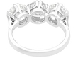 White Gold 1950s Three Stone Diamond Ring for Sale