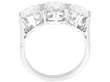 1950s Three Stone Engagement Diamond Ring for Sale