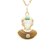 Victorian Hardstone Pendant in Gold