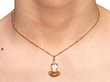 Wearing Image for Victorian Hardstone Pendant in Gold