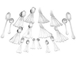 Silver Trefid Pattern Flatware Service