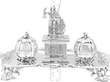 Victorian Inkstand in Sterling Silver
