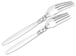 Silver Cactus Pattern Cutlery Set