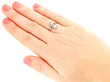 Wearing Image for Yellow Gold Pearl and Diamond Dress Ring