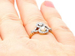 Antique Pearl and Diamond Ring on the Hand