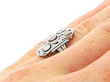 Antique Diamond Ring on the Hand