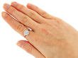 1920s Floral Diamond Cluster Ring Wearing
