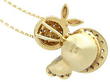 Gold Pendant with Diamonds