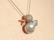 Blister Pearl Pendant Being Worn