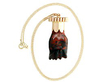 Antique Yellow Gold Carnelian Pendant