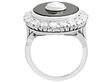 Vintage Onyx and Diamond Ring