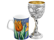 19th Century Chinese Silver Wine Goblet